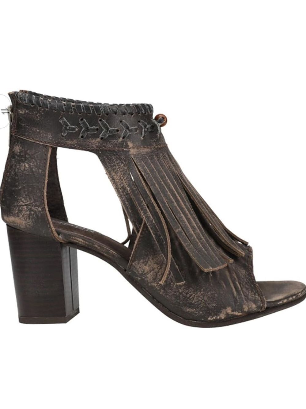 Roper Bettina Fringe Peep Toe Shottie Size 7.5